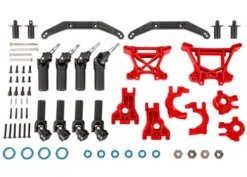 Traxxas Outer Driveline & Suspension Upgrade Kit, extreme heavy duty, red – TRX9080R