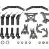 Traxxas Outer Driveline & Suspension Upgrade Kit, extreme heavy duty, gray – TRX9080-GRAY