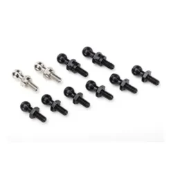 Traxxas Pivot Balls:Black (6) Silver(2), Black (long (2) -TRX7540X