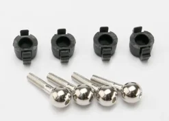 Traxxas Pivot balls (4)/ pivot ball caps (4) – TRX7033