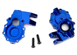Traxxas Portal housings, inner (front), 6061-T6 aluminum (blue-anodized) (2)/ 3×12 BCS (2) – TRX8252X