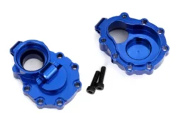 Traxxas Portal housings, inner (rear), 6061-T6 aluminum (blue-anodized) (2)/ 2.5×10 CS (2) – TRX8253X