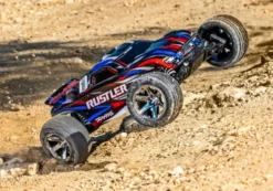 Traxxas Rustler 2WD BL-2S HD brushless electro truggy RTR Rood