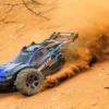 Traxxas Rustler 4X4 BL2-S Brushless 1/10 Stadium Truck Blauw + (GRATIS Traxxas 3000mah 7.4V 2S Lipo + Traxxas Charger EZ-Peak USB-C 40W lader twv €68.90)