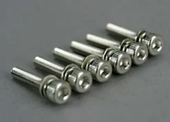 Traxxas Screws, 3x15mm cap-head machine (hex drive) (with split and flat washers) (6) – TRX5142