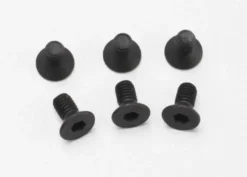 Traxxas Screws 3x6mm countersunk machine (6) (hex drive) – TRX2534