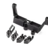 Traxxas Servo mount, 2-speed/ servo mount, T-Lock/ wire clips – TRX8240X