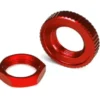 Traxxas Servo saver nuts aluminum red-anodized hex (1) serrated (1) – TRX8345R