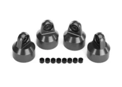Traxxas Shock caps, aluminum (gray-anodized), GTX shocks (4)/ spacers (8) – TRX7764-GRAY