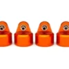 Traxxas Shock caps, aluminum (orange-anodized), GT-Maxx shocks (4) – TRX8964T