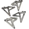Traxxas Shock mounts rear (left & right) (satin black chrome-plated) – TRX8538X