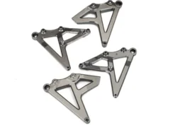 Traxxas Shock mounts rear (left & right) (satin black chrome-plated) – TRX8538X