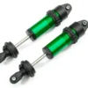 Traxxas Shocks, GT-Maxx, aluminum (green-anodized) (fully assembled w/o springs) (2) – TRX8961G
