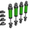 Traxxas Shocks, GTM, 6061-T6 aluminum (green-anodized) (fully assembled w/o springs) (4) – TRX9764-GRN