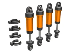 Traxxas Shocks, GTM, 6061-T6 aluminum (orange-anodized) (fully assembled w/o springs) (4) – TRX9764-ORNG