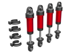 Traxxas Shocks, GTM, 6061-T6 aluminum (red-anodized) (fully assembled w/o springs) (4) – TRX9764-RED