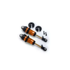 Traxxas Shocks, GTR long orange-anodized, PTFE-coated bodies with TiN shafts (fully assembled, without springs) (2) – TRX7461-ORNG