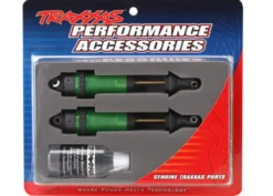 Traxxas Shocks, GTR xx-long green-anodized, PTFE-coated bodies with TiN shafts (fully assembled, without springs) (2) – TRX7462G