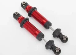 Traxxas Shocks, GTS, aluminum (red-anodized) (assembled with spring retainers) (2) – TRX8260R