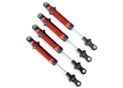 Traxxas Shocks, GTS, aluminum (red-anodized) (assembled without springs) (4) (for use with TRX8140R TRX-4 Long Arm Lift Kit) – TRX8160R