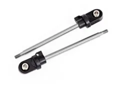 Traxxas Shock shaft, 92mm (GTX) (steel, chrome finish) (2) (assembled with rod ends & hollow balls) – TRX7863