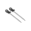 TRAXXAS Shock shafts, GT-Maxx®, 110mm (assembled with rod ends & hollow balls for 4mm pins) (steel, chrome finish) (2) – TRX10964