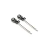 TRAXXAS Shock shafts, GT-Maxx®, 72mm (assembled with rod ends & hollow balls for 4mm pins) (steel, chrome finish) – TRX10963