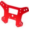 Traxxas Shock tower, front, 6061-T6 aluminum (red-anodized) – TRX9539R