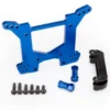 Traxxas Shock tower, rear, 7075-T6 aluminum (blue-anodized) (1)/ body mount bracket (1) – TRX6738X