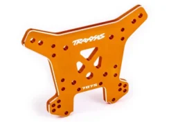 Traxxas Shock tower, rear, 7075-T6 aluminum (orange-anodized) (fits Sledge) – TRX9638T