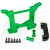 Traxxas Shock tower, rear, 7075-T6 aluminum (green-anodized) (1)/ body mount bracket (1) – TRX6738G