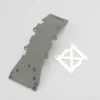 Traxxas Skidplate, front plastic (grey)/ stainless steel plate – TRX4937A