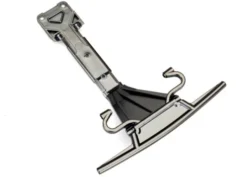 Traxxas Skidplate, front (plastic) (satin black chrome-plated) – TRX8537X