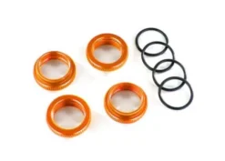 Traxxas Spring retainer (adjuster), orange-anodized aluminum, GT-Maxx shocks (4) (assembled with o-ring) – TRX8968A