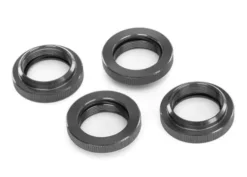 Traxxas Spring retainer (adjuster), gray-anodized aluminum, GTX shocks (4) (assembled with o-ring) – TRX7767-GRAY