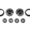 Traxxas Spring retainers, upper & lower (2)/ piston head set (2-hole (2)/ 3-hole (2)) – TRX3768