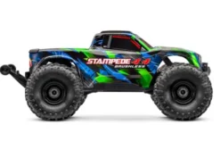 Traxxas Stampede 4X4 HD VX3 3S Brushless mosnter truck RTR TSM 2.4Ghz 100 km/h zonder accu en lader – Groen