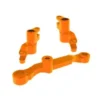 Traxxas Steering bellcranks, draglink (orange-anodized 6061-T6 aluminum)/ 3x13mm SS (with threadlock) (2)/ 3x12mm BCS (with threadlock) (2)/ 5x8x2.5mm ball bearings (2)/ 5x10x4mm ball bearings (2) – TRX10743-ORNG