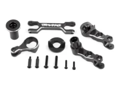 Traxxas Steering bellcranks (left & right)/ draglink (6061-T6 aluminum, gray-anodized) (fits X-Maxx) – TRX7746-GRAY