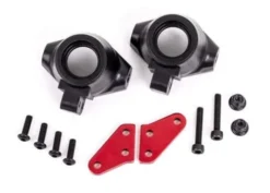 Traxxas Steering block arms (aluminum, red-anodized) (2)/ steering blocks, left or right – TRX9637R