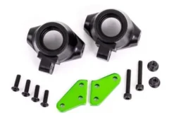 Traxxas Steering block arms (aluminum, green-anodized) (2)/ steering blocks, left or right – TRX9637G