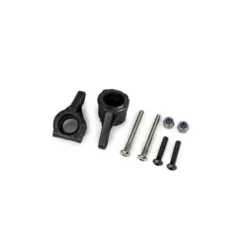 Traxxas Steering blocks, extreme heavy duty, black (left & right)/ 3x26mm hinge pins (2)/ 3x15mm BCS (2) (for use with #9180, 9181, 9182 upgrade kit) – TRX9137