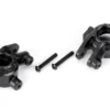 Traxxas Steering blocks, extreme heavy duty, black (left & right)/ 3x20mm BCS (2) (for use with #9080 upgrade kit) – TRX9037