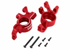 Traxxas Steering blocks, 6061-T6 aluminum (red-anodized), left & right – TRX7836-RED