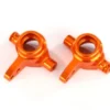 Traxxas Steering blocks, 6061-T6 aluminum (orange-anodized), left & right – TRX6837A