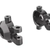Traxxas Steering blocks, 6061-T6 aluminum (dark titanium-anodized) (left & right)/ 2.5x12mm BCS (with threadlock) (2)/ 2x6mm SS (with threadlock) (4) – TRX9737-GRAY