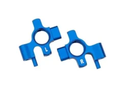 Traxxas Steering blocks, 6061-T6 aluminum (blue-anodized) (left & right)/ 3x12mm BCS (with threadlock) – TRX10537-BLUE
