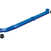 Traxxas Steering link, 6061-T6 aluminum (blue-anodized)/ servo horn, metal/ spacers (2)/ 3x6mm CCS (with threadlock) (1)/ 2.5x7mm SS (with threadlock) (1) – TRX9748-BLUE