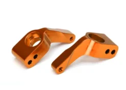 Traxxas Stub axle carriers, Rustler/Stampede/Bandit (2), 6061-T6 aluminum (orange-anodized)/ 5x11mm ball bearings (4) – TRX3652T