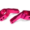 Traxxas Stub axle carriers, Rustler/Stampede/Bandit (2), 6061-T6 aluminum (pink-anodized)/ 5x11mm ball bearings (4) – TRX3652P